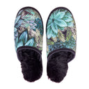 Tropic Velvet Large Black Slippers