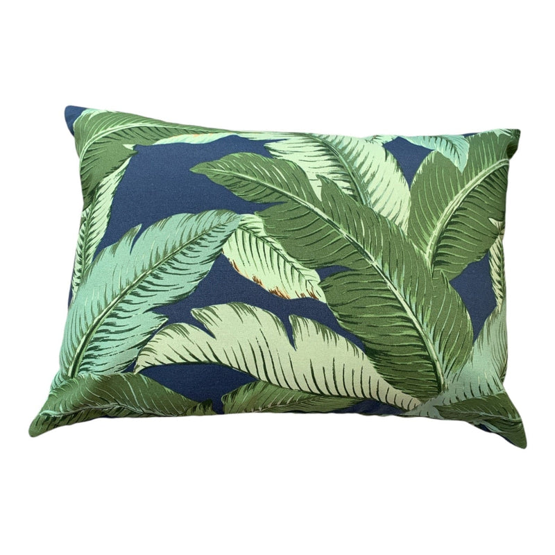 Tropical Navy Palm 55x40cm Outdoor Cushion