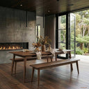 Vaasa Walnut Oak Bench