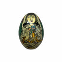 Veiled Woman Small Handpainted Wooden Egg