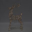 Vienna Reindeer Beaded with Lights 80cm
