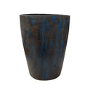 Vintage Blue Teak Vessel