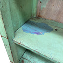 Vintage Celadon Teak Display Shelf