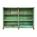 Vintage Celadon Teak Display Shelf