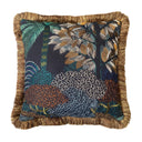 Voyage Imaginaire Noir 45x45cm Fringed Cushion