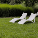 Wave Sunlounger - White