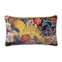 Wild Midnight Lion 60x35cm Piped Cushion