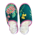 Woodland Floral Large White Slippers