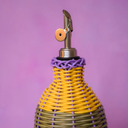 Woven Oil Pourer - Yellow & Lilac