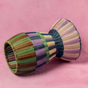 Woven Table - Lilac, Brown & Green