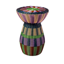 Woven Table - Lilac, Brown & Green
