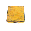 Yellow Albasia Cube Keepsake Box