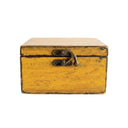 Yellow Albasia Cube Keepsake Box