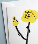 Yellow Rose Greeting Card
