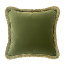 Zeus Carob 55x55cm Fringed Cushion
