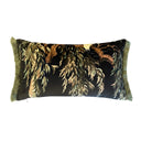 Zeus Carob 60x35cm Fringed Lumbar Cushion