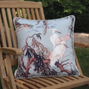 Zeus Eau de Nil 50x50cm Piped Outdoor Cushion