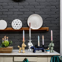 Can-Dog Grey/Blue Candleholder