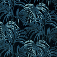 Palmeral Velvet Midnight / Azure Fabric Pre Order