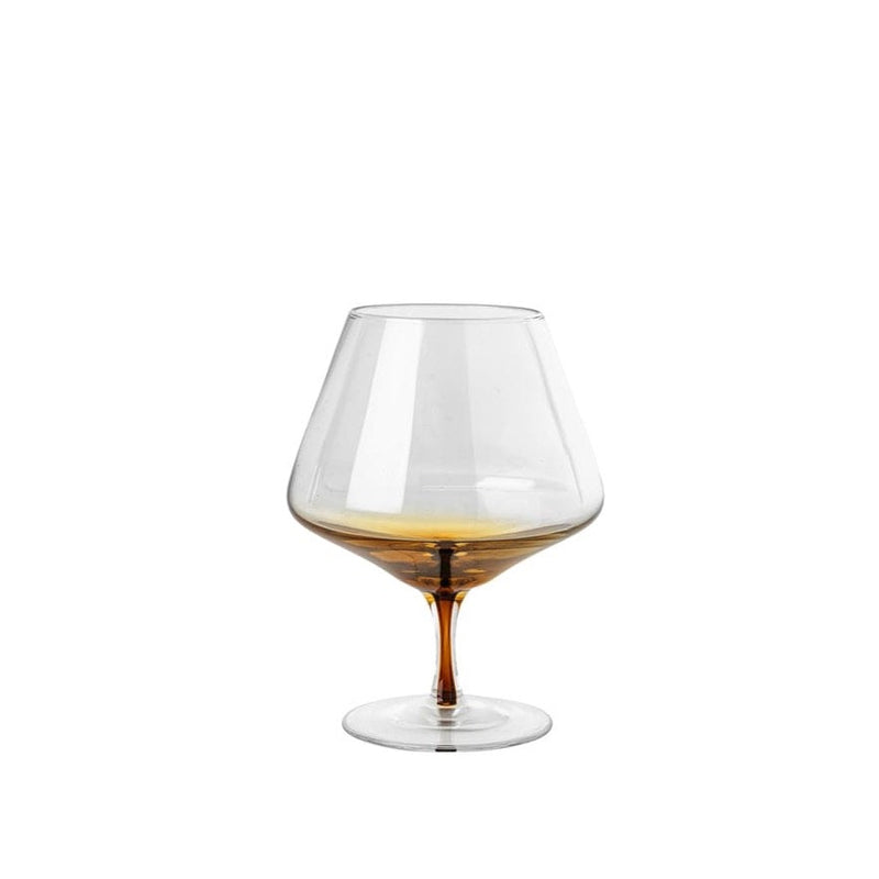 Amber Cognac Glass