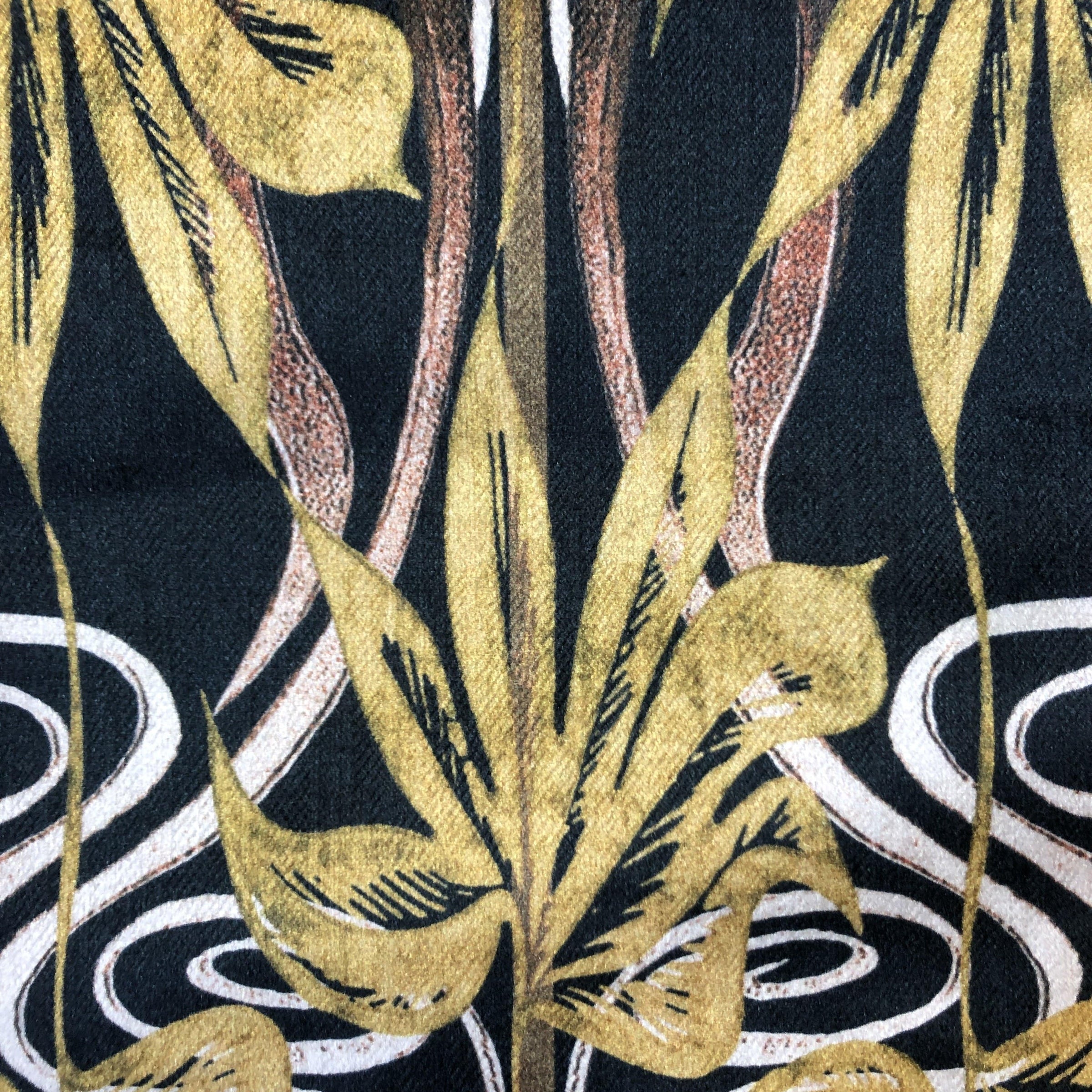 Anna Hayman Dianne Gold Velvet Fabric - PRE ORDER