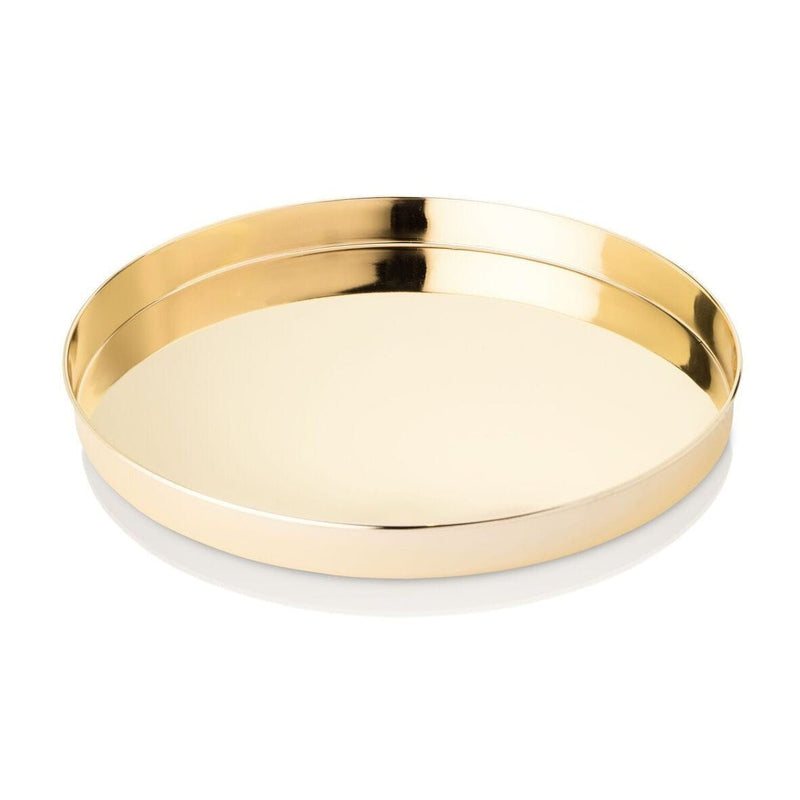 Round Gold Serving Tray