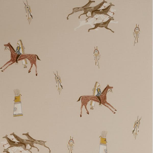 Andrew Martin  Wallpaper 'Apache' in Sienna