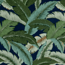 Swaying Palms Navy Outdoor Fabric