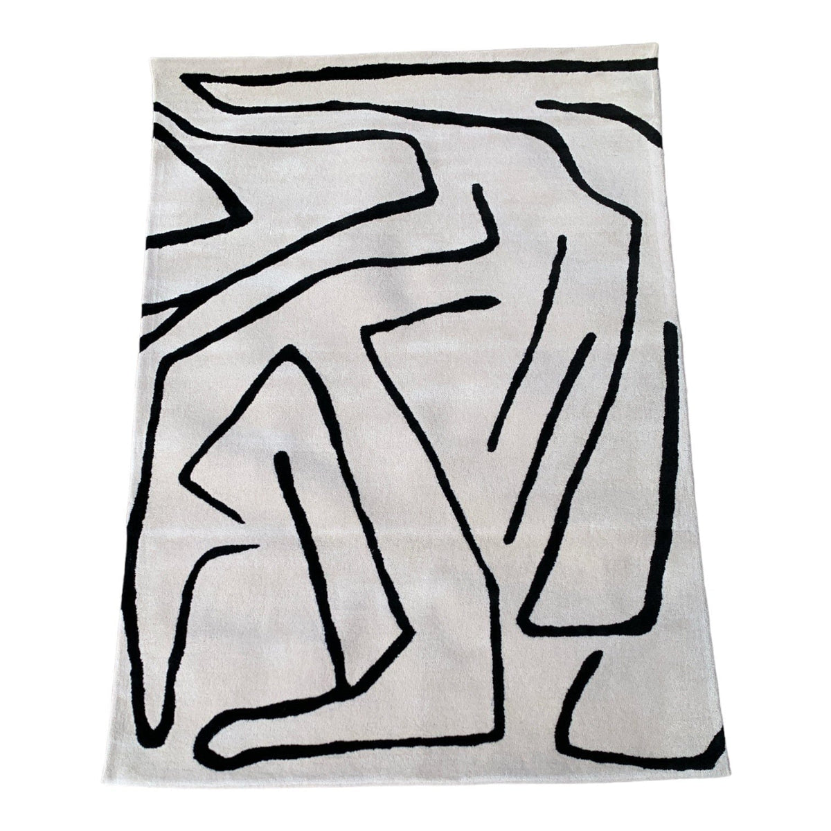 Abstract Graphic Wool Rug Little & Fox