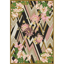 Herringbone Florals Pink & Gold Hand Tufted Rug PRE ORDER