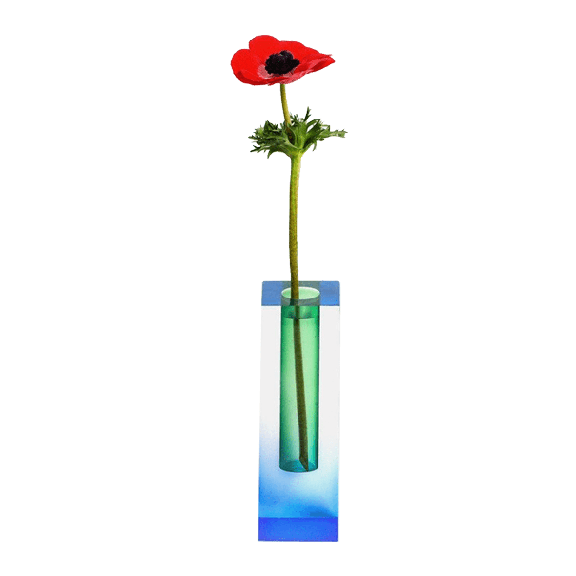 Fleur Vase Green and Blue