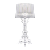 A clear crystal Bourgie lamp by Kartell.