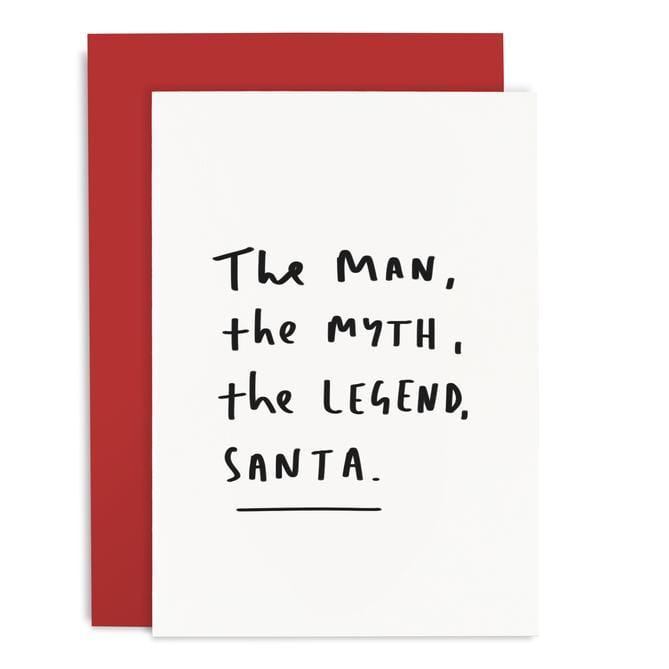 The Man, The Myth, The Legend, Santa Card