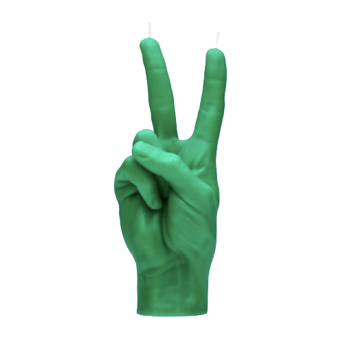 Candle Hand Peace - Green Little & Fox