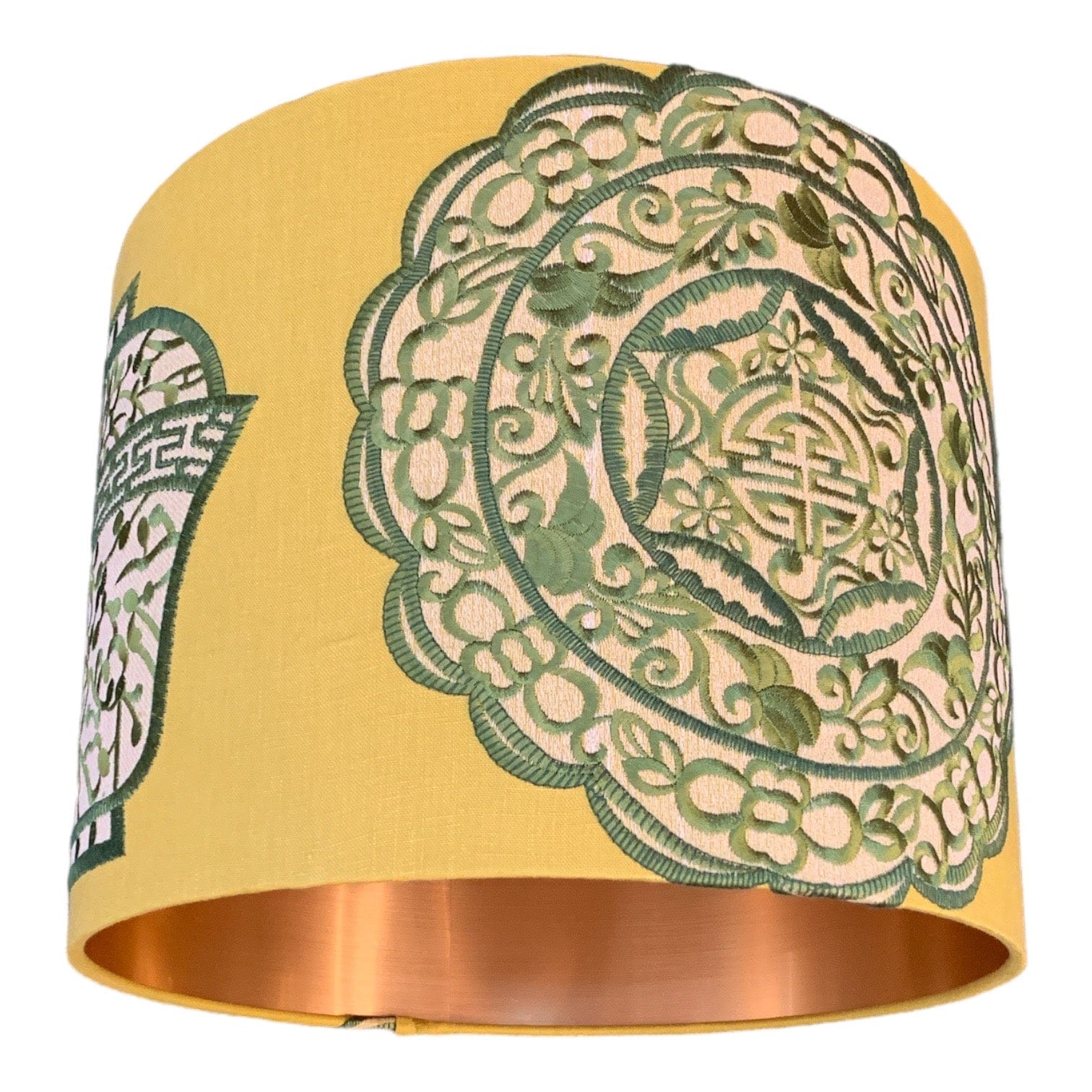 Candou Anise 16" Gold Lined Drum Lampshade