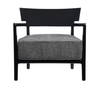 One black Cara fancy armchair by Kartell.