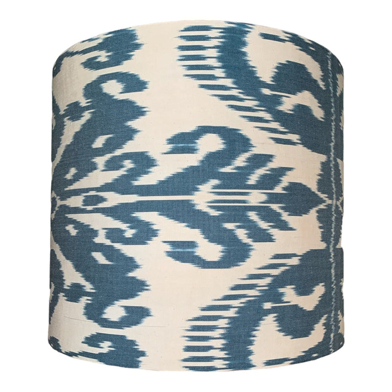 Denim Ikat 16" Drum Lampshade