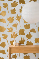 Petals Pressed Gold Wallpaper  - Pre Order POA