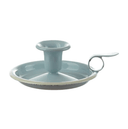 Enamel Candle Holder Blue Cream