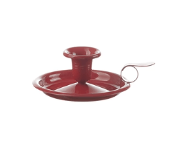 Enamel Candle Holder Red