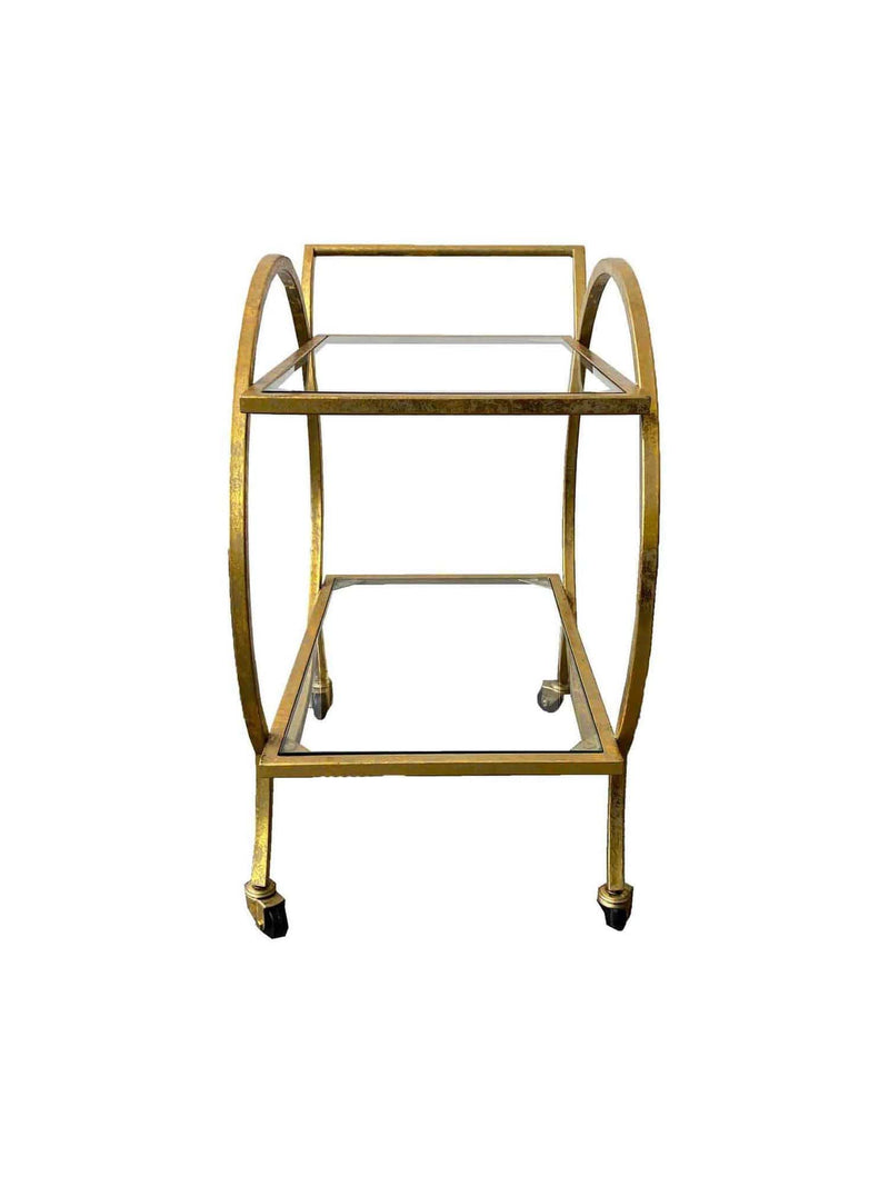 Antique Gold and Glass Trolley