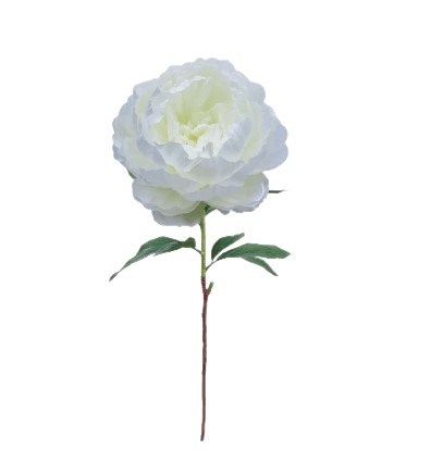 Faux White Queen Peony Flower