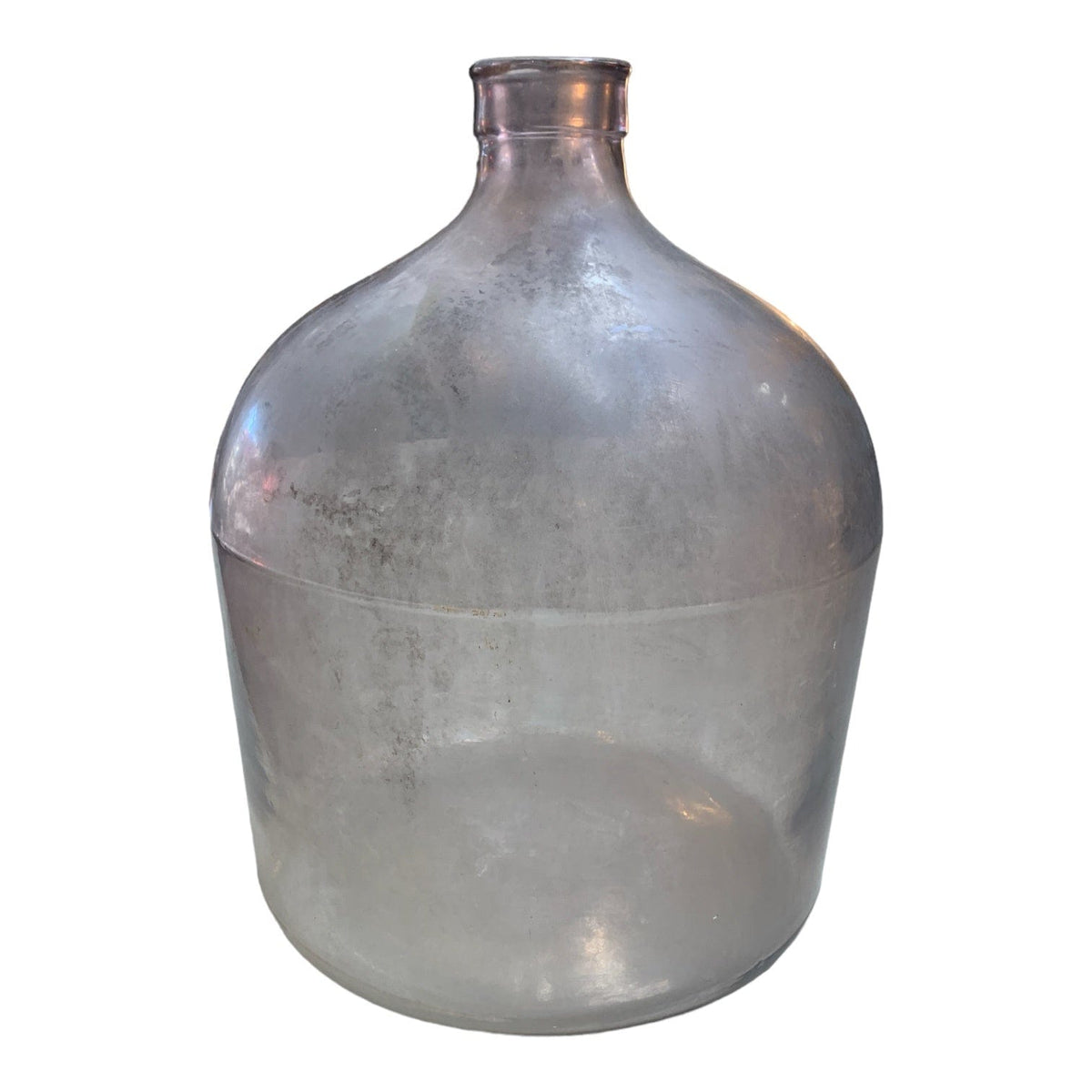 Frosted Large Vintage Glass Belly Bottle Little & Fox