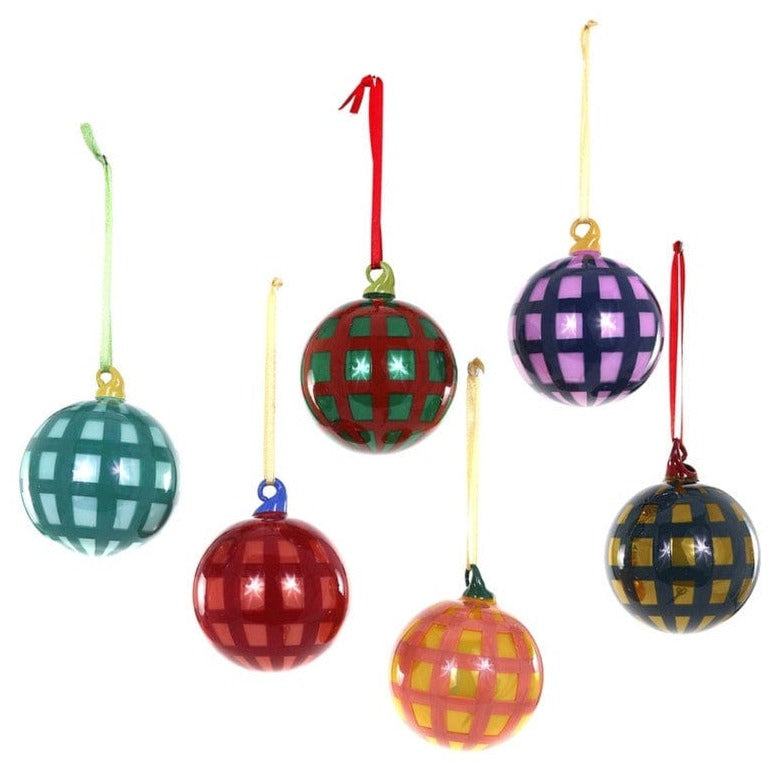 Gingham Bauble Red and Green Little & Fox