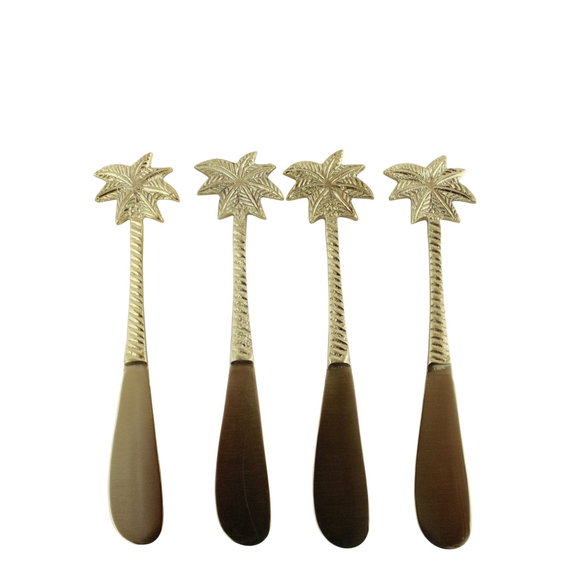 Palm Tree Gold Spread Knives