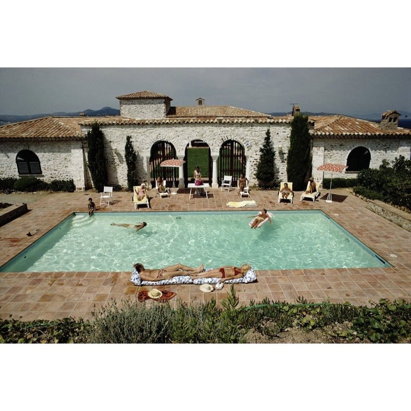 Pool In St Tropez Unframed Print PRE ORDER
