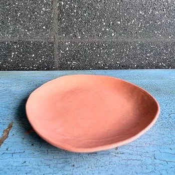 Ceramic pink plate.