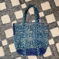 Blue Batik 1 Tote Bag