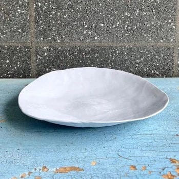 A large ceramic pasta or salad bowl in the Periwinkle Blue colour.