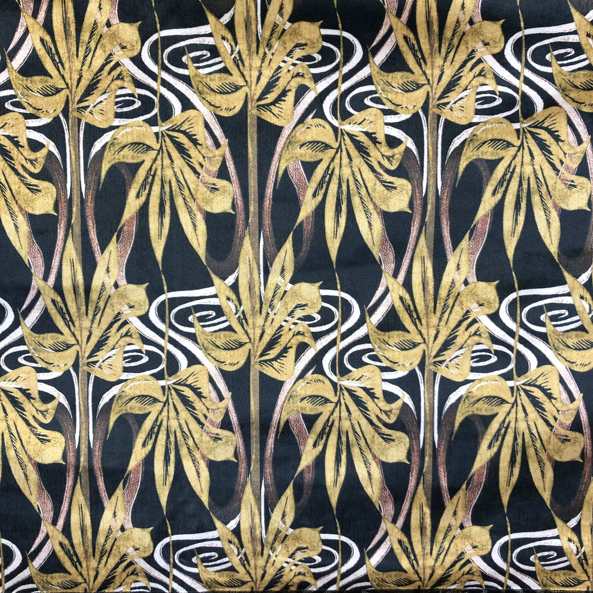 Anna Hayman Dianne Gold Velvet Fabric - PRE ORDER